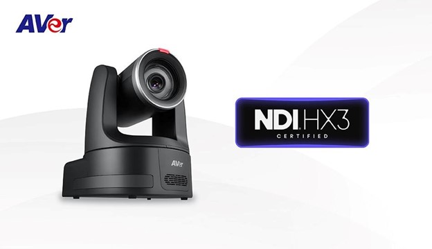 AVER’S TR615 AI PTZ Camera Earns The NDI® HX3 Certification